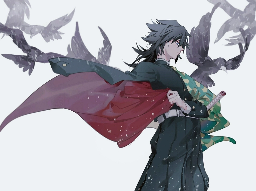 Bức ảnh fanart khắc họa vẻ đẹp lạnh lùng của Giyuu