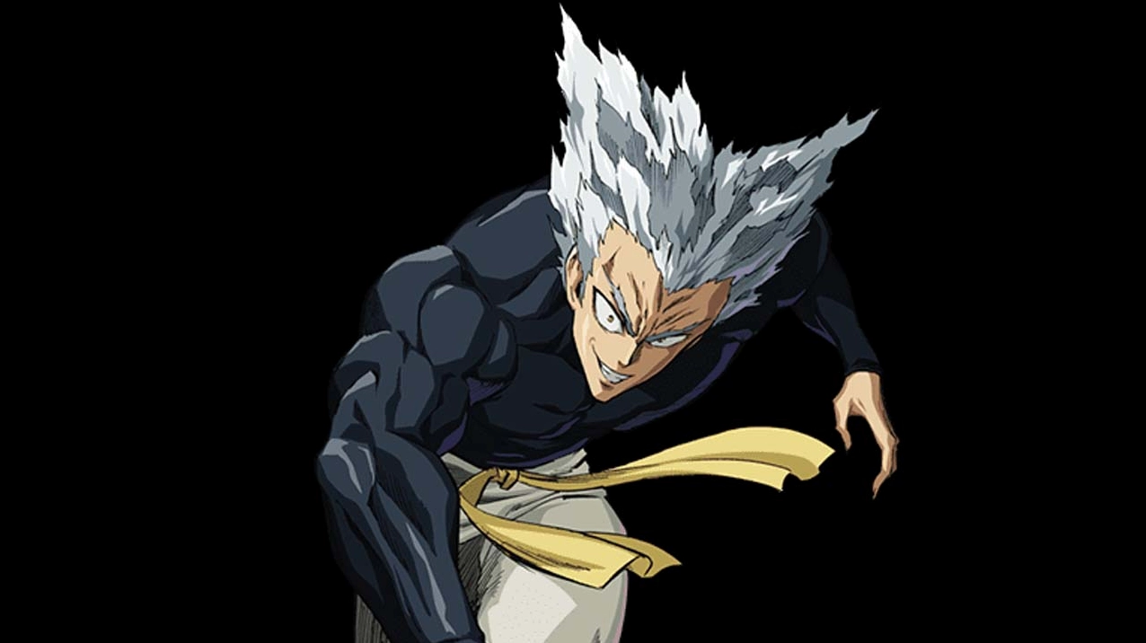 Bức ảnh nền anime saitama đứng hiên ngang giữa đống đổ nát