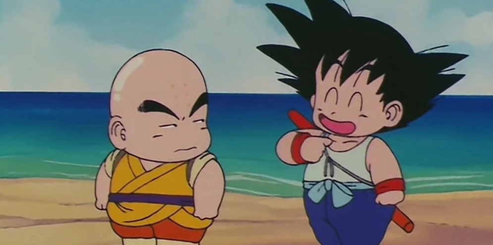 Bức họa Krillin and Goku đôi bạn song hành giữa bao biến cố khốc liệt của vũ trụ