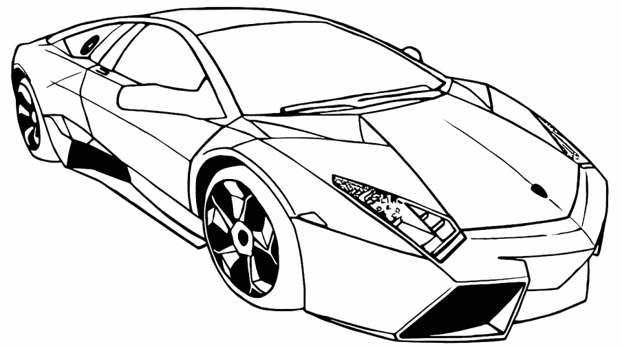 Bức tô màu siêu xe lamborghini reventon góc cạnh