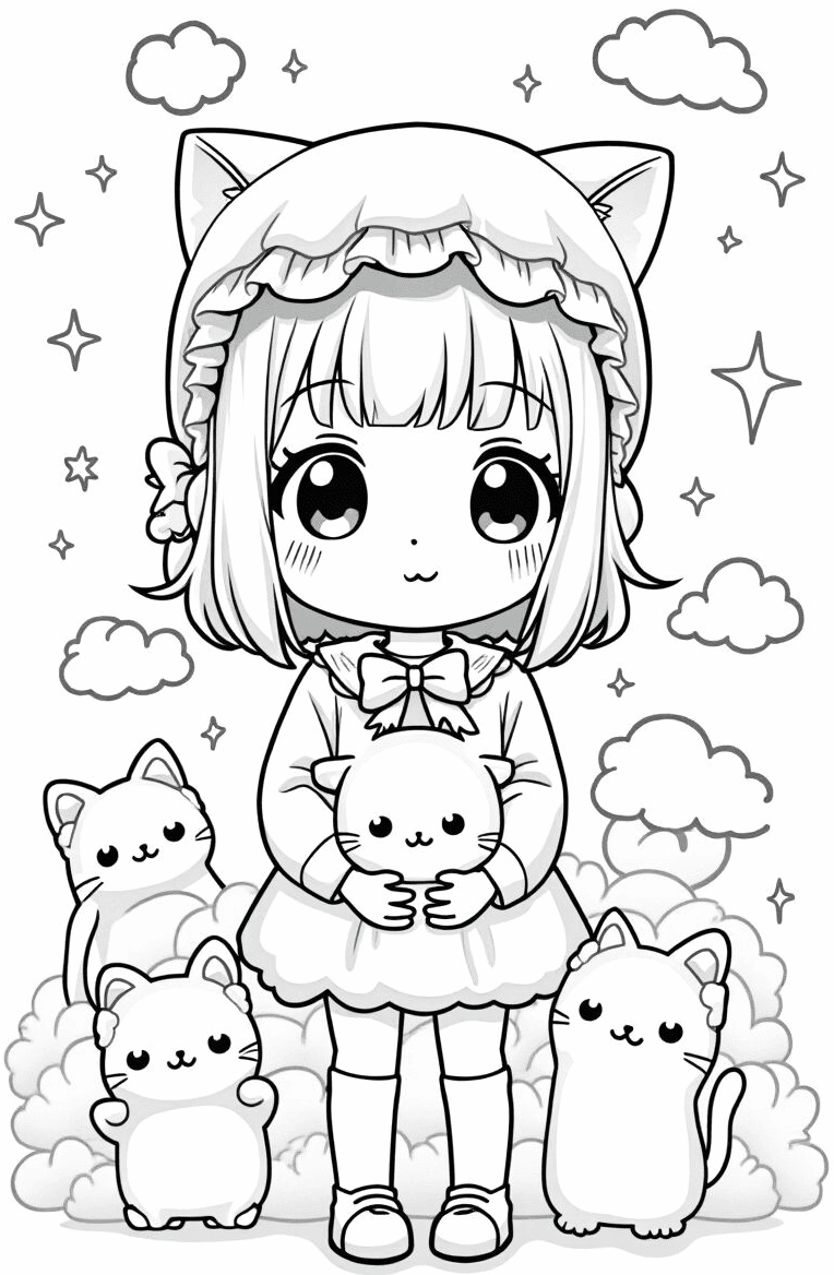 Bức tranh tô màu công chúa xinh đẹp với bộ váy bồng bềnh chờ bé tô điểm