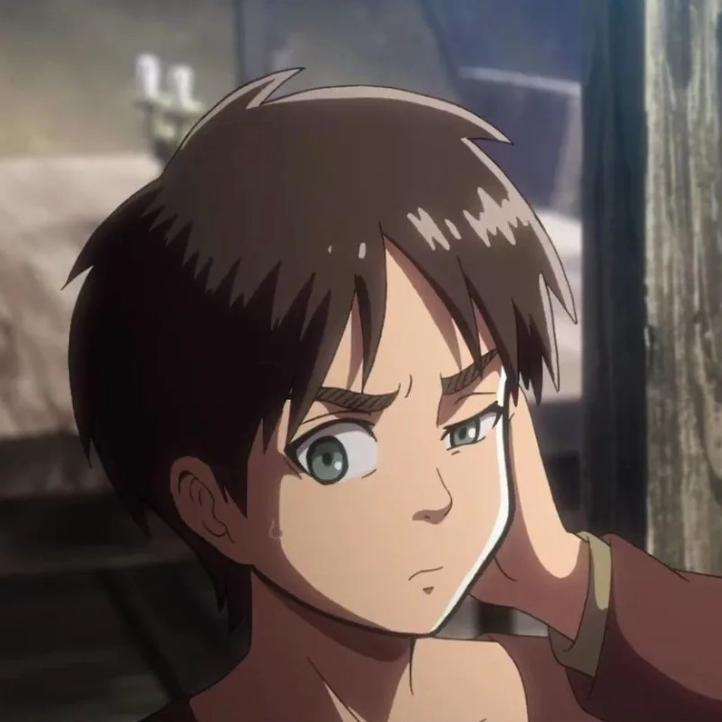 Cận cảnh mái tóc ấn tượng của eren yeager hair tung bay trong gió