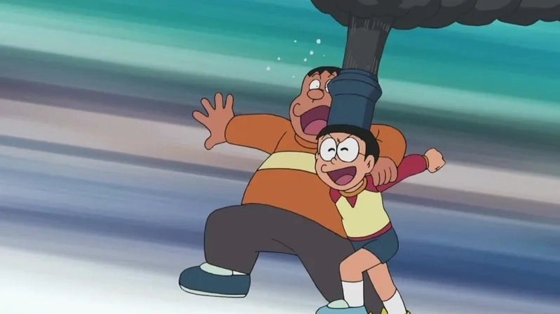 Chaien đánh Nobita vui nhộn rực rỡ khiến bạn mê