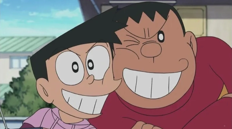 Chaien và Nobita vui tươi rực rỡ khiến bạn mê