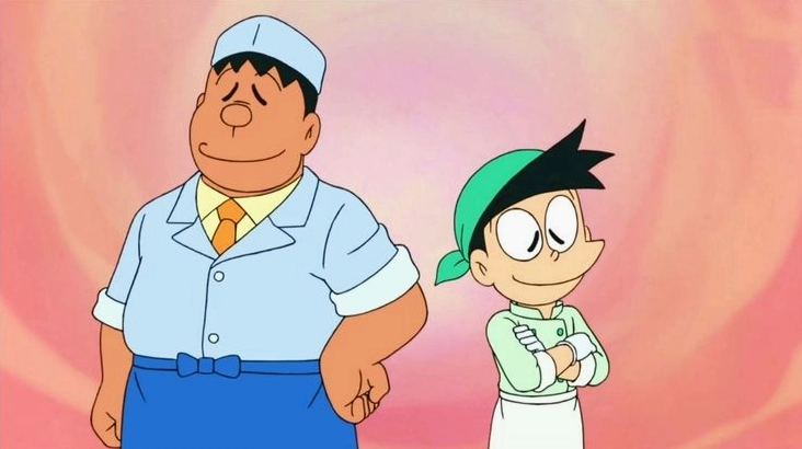 Chaien và Suneo có những màn đấu đá không thể thiếu trong anime