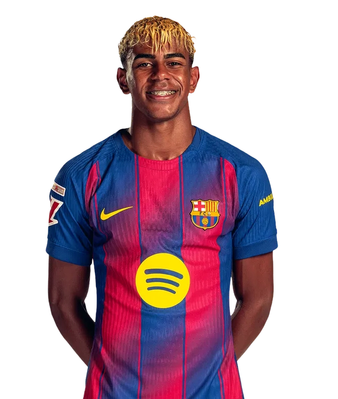 Chân dung cầu thủ Lamine Yamal số 10 của FC Barcelona
