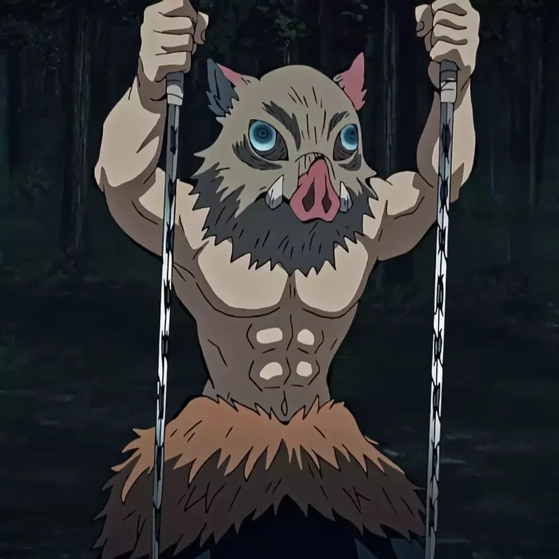 Chiêm ngưỡng chiến binh mạnh mẽ inosuke demon slayer