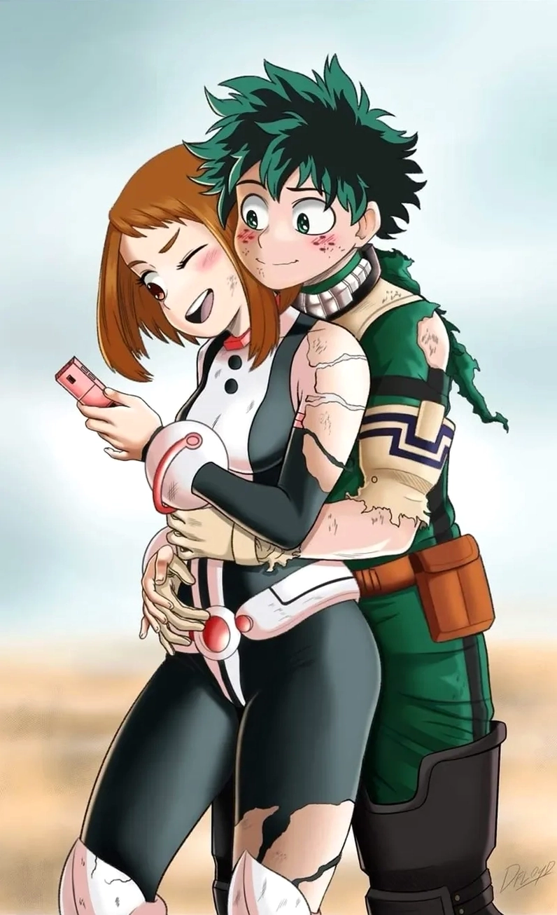 Cosplay Ochako thường được tái hiện với áo vest màu hồng và cử chỉ vui nhộn