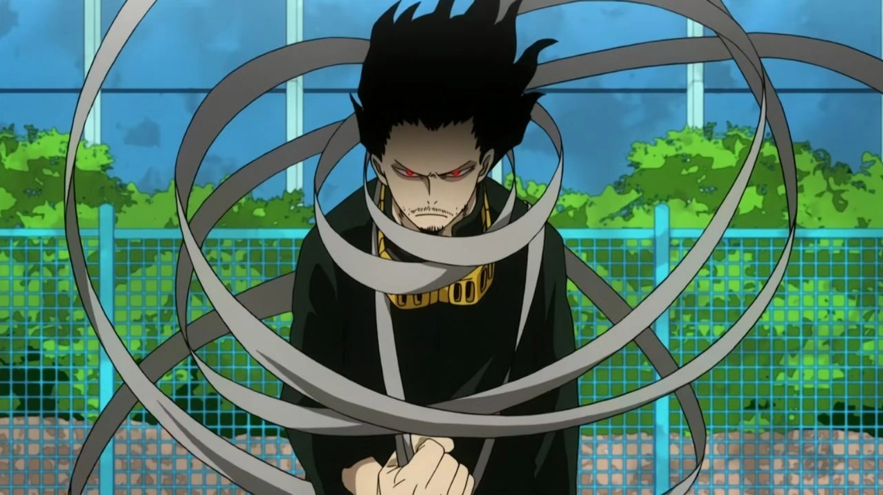 Eraserhead Aizawa với dải băng quấn quanh cổ che phủ đầy bí ẩn