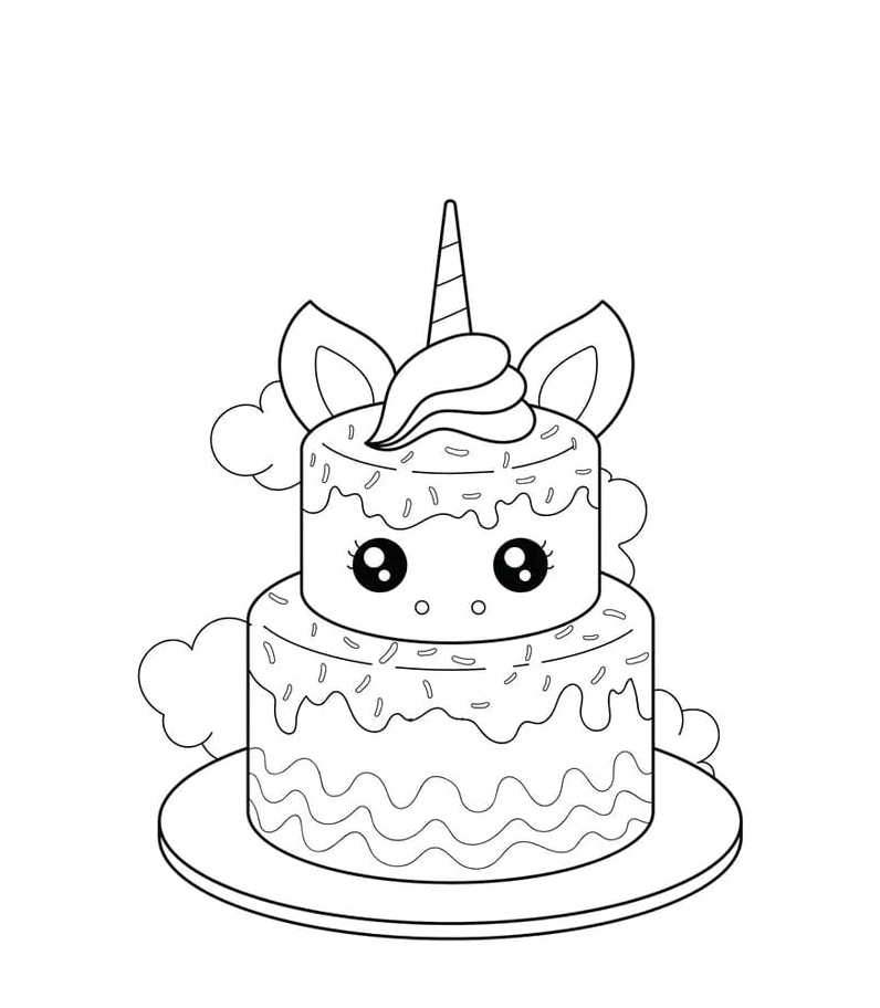 Gợi ý các mẫu tô màu bánh kẹo cute cực xinh cho bé thỏa sức sáng tạo