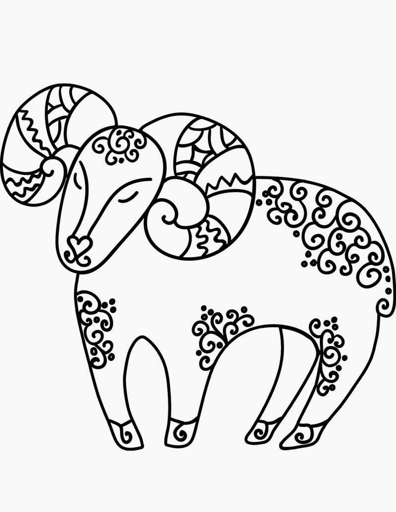 Gợi ý thú vị với tranh tô màu 12 con giáp và cung hoàng đạo chibi cho bé học vui