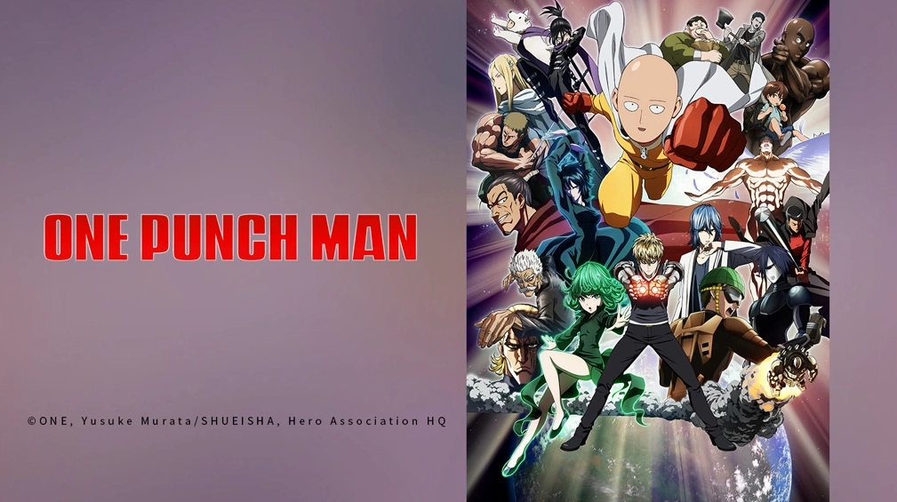 Gương mặt ngơ ngác đặc trưng của anime saitama trong trang phục siêu anh hùng