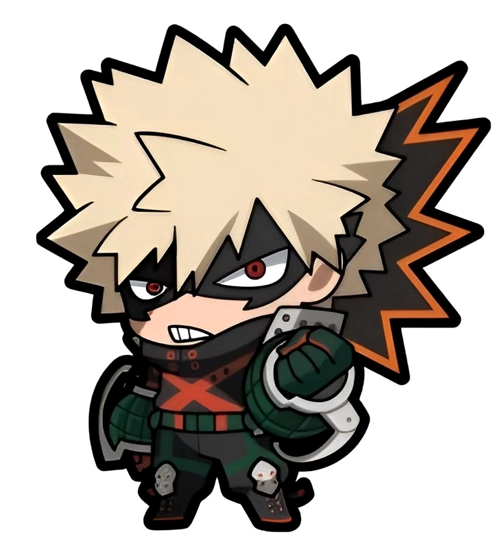 Hình ảnh Bakugo chibi nhỏ bé và vô cùng đáng yêu