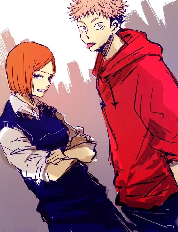Hình ảnh Itadori x Nobara tình bạn gắn kết giữa hai chiến binh trẻ