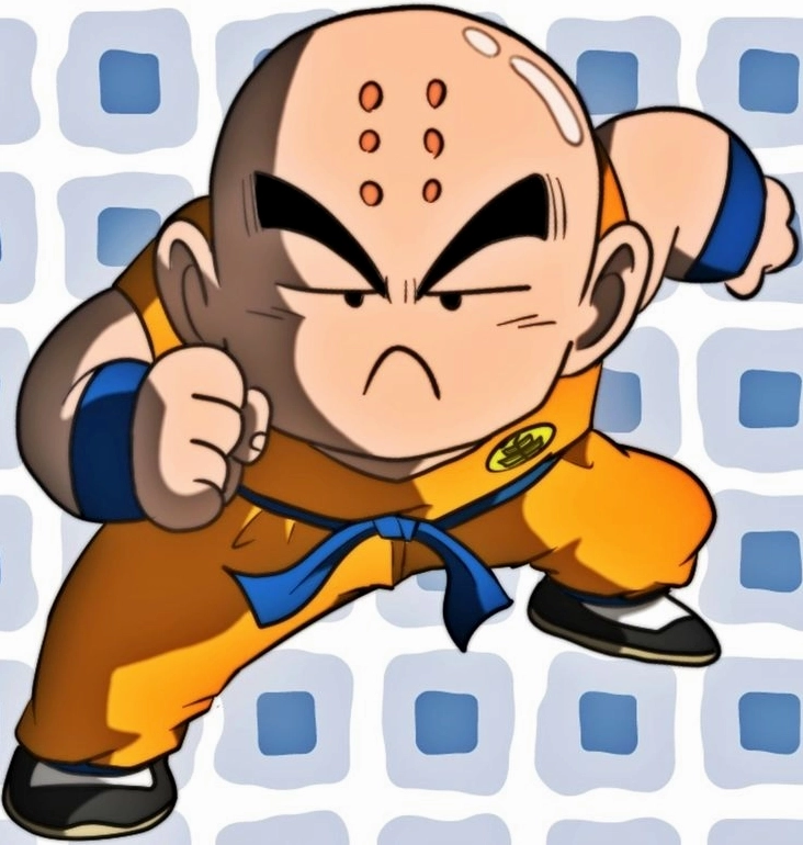 Hình ảnh Krillin meme nét mặt gây cười được fan sử dụng nhiều trên mạng xã hội