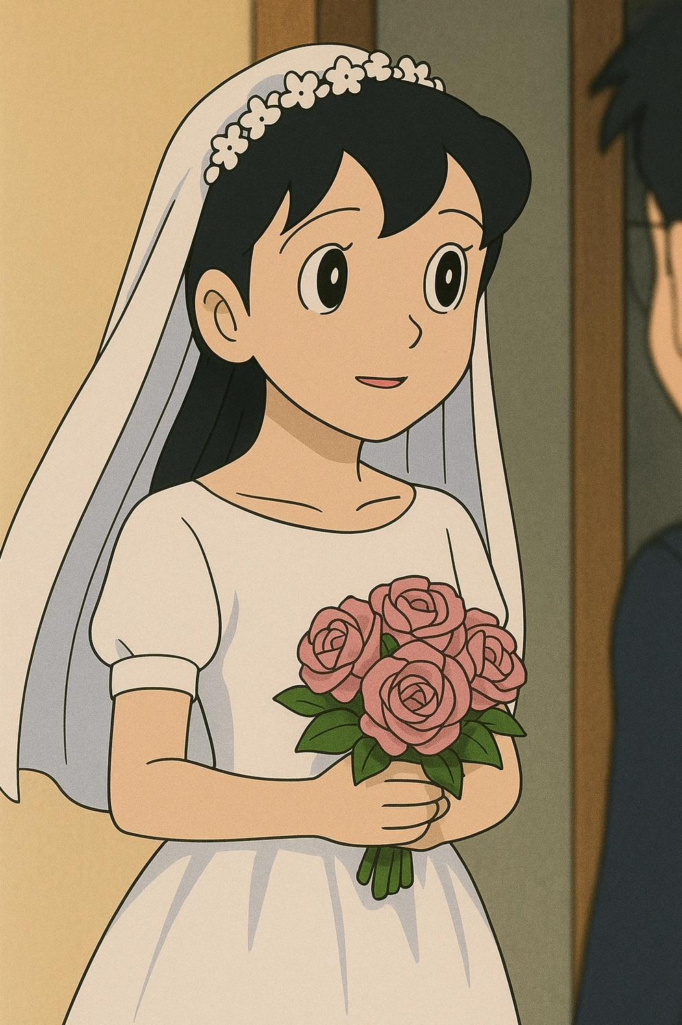 hình ảnh nobita và shizuka cưới