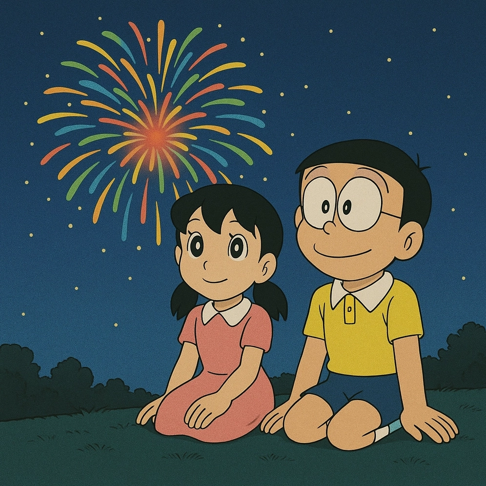 hình ảnh nobita và shizuka cute nhất