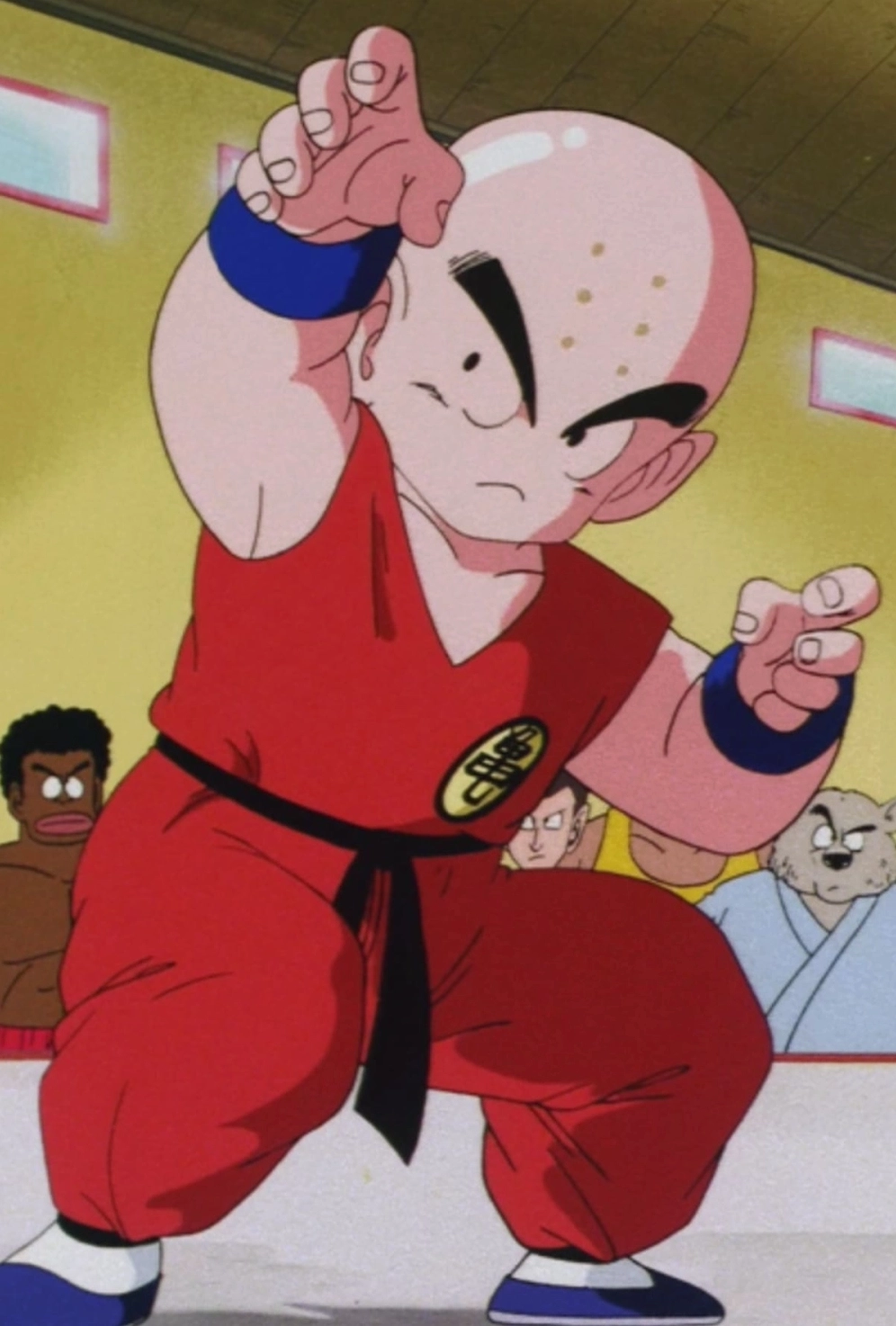 Hình ảnh oai phong Dragon Ball Z Krillin biểu tượng lòng dũng cảm bền bỉ bất diệt
