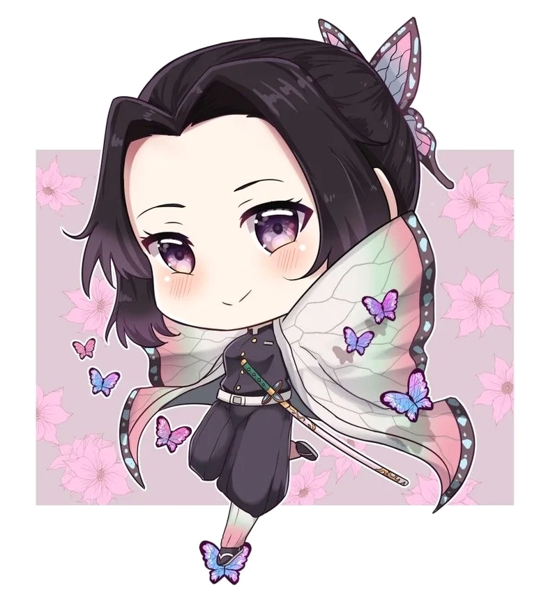 hình ảnh shinobu chibi cực dễ thương, fan cứng không thể bỏ lỡ