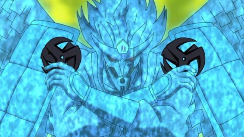 Hình ảnh susanoo kakashi khổng lồ màu xanh dương