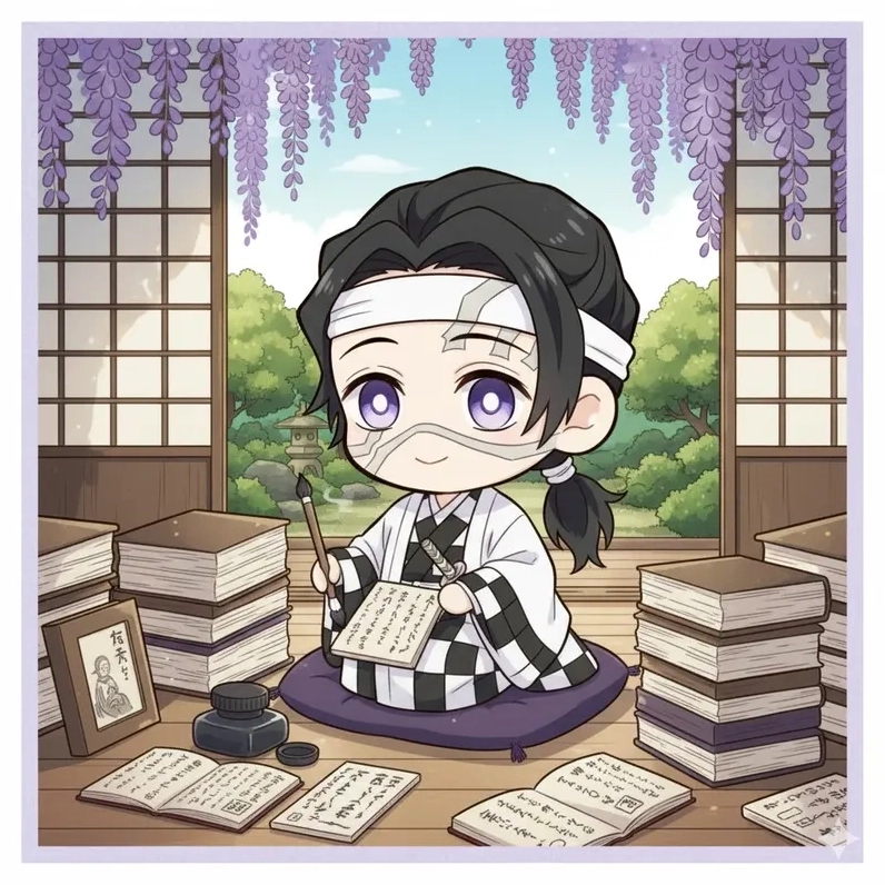 Hình chibi Kagaya Ubuyashiki quotes siêu đáng yêu