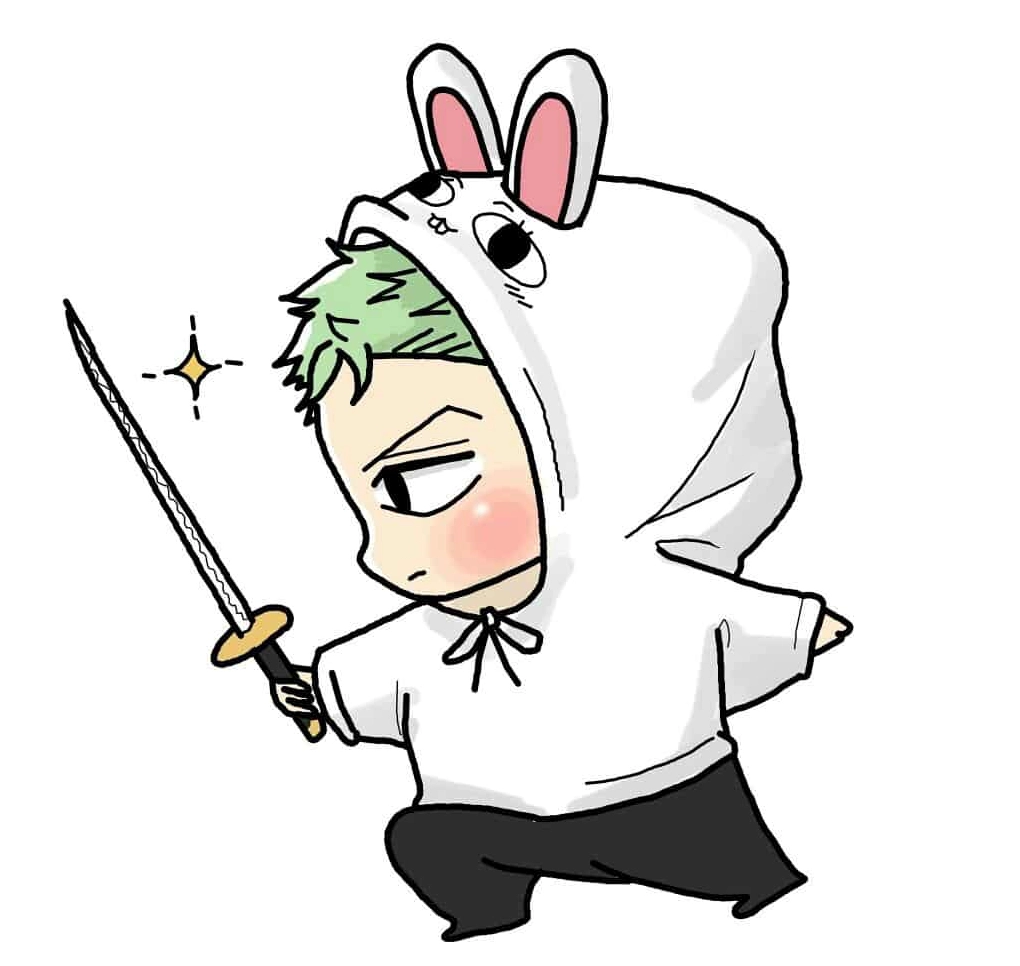 Hình chibi Roronoa Zoro siêu đáng yêu