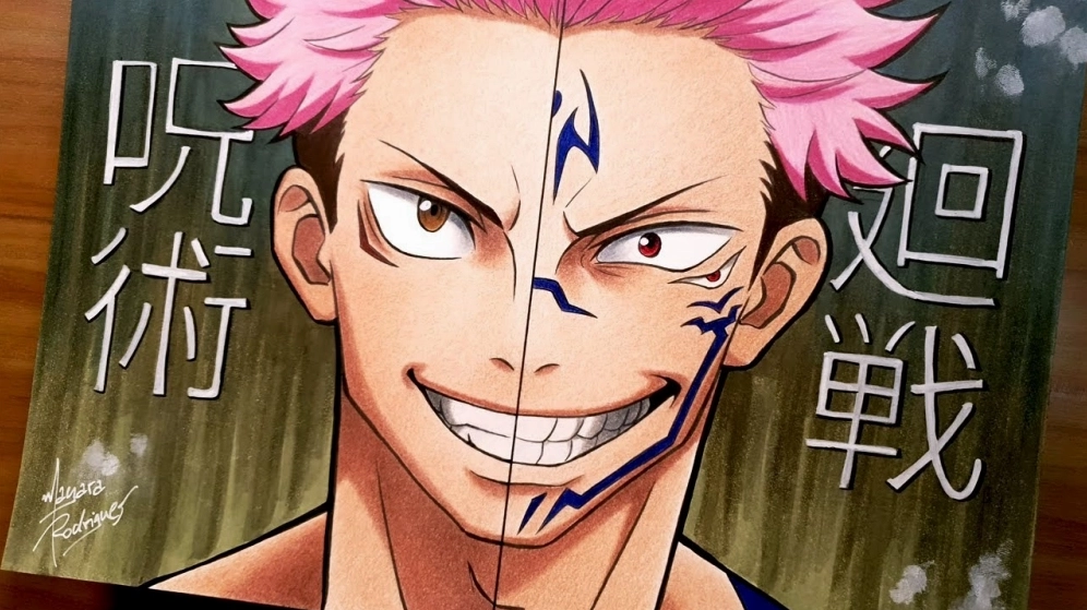 Itadori Yuji hắc thiểm biểu tượng sức mạnh đen tối bên trong