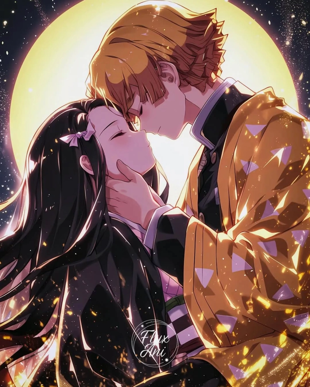 Kamado Nezuko và Zenitsu cùng nhau vượt qua thử thách