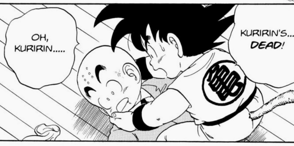 Khung cảnh buồn bã Krillin died minh chứng cho sự hi sinh không ngừng nghỉ vì chính nghĩa