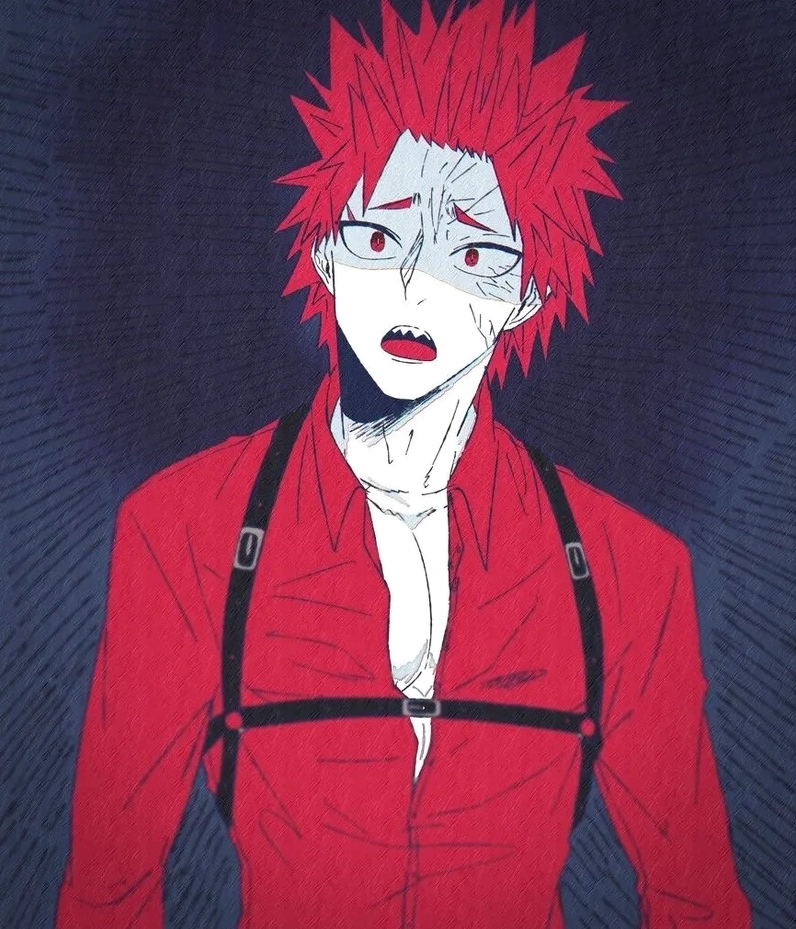 Kirishima với tạo hình mạnh mẽ và nụ cười truyền cảm hứng