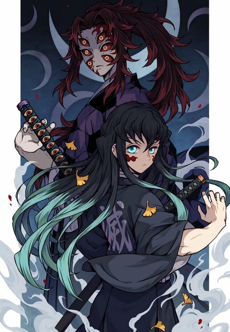 Kokushibo x muichiro khi hậu duệ đối đầu với tổ tiên