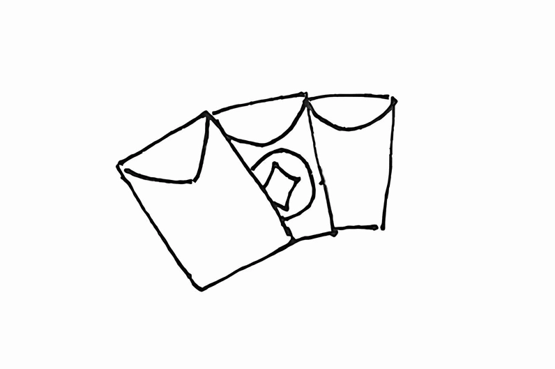 Mẫu tranh tô màu bao lì xì họa tiết số 8