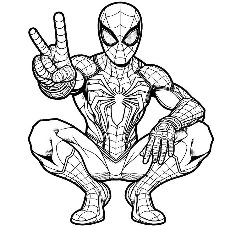 Mẫu tranh to màu người nhện 3 cực chất