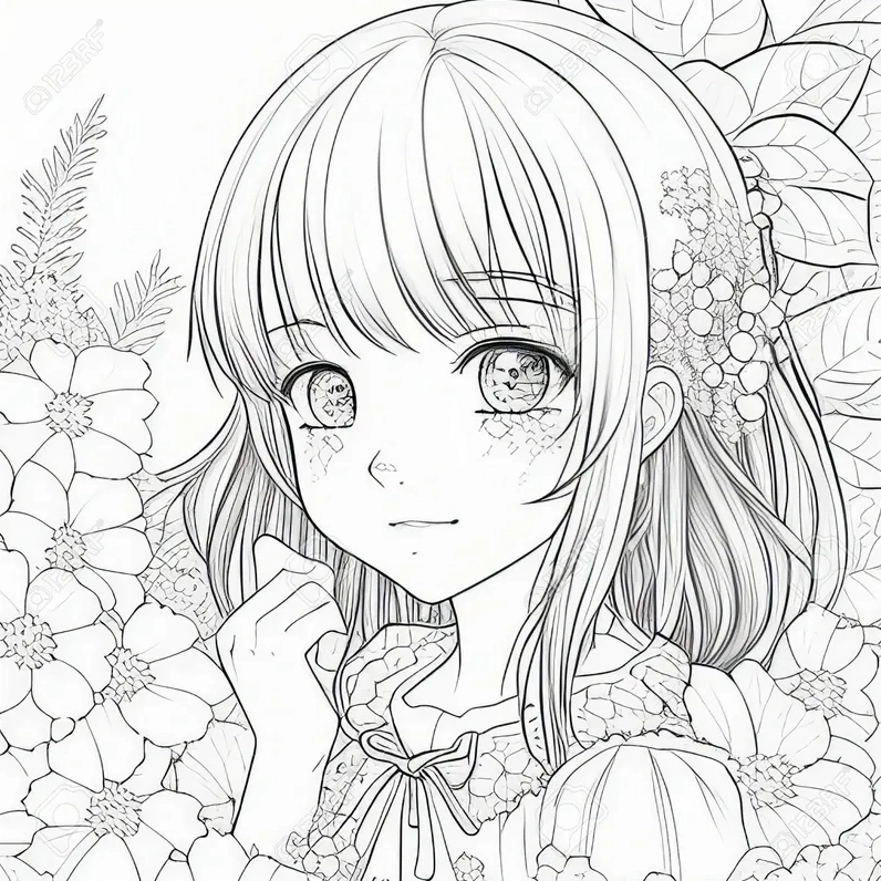 Mẹ có thể tải bộ tranh tô màu em bé gái hoàn toàn miễn phí này về máy để in cho con