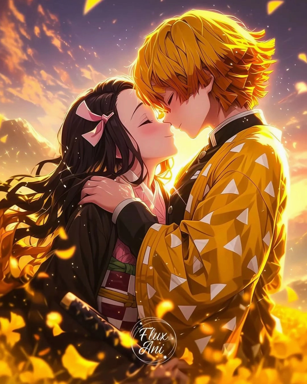 Nezuko và Zenitsu tình thầy trò chan chứa sự tin tưởng