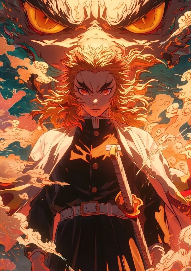 Ngắm fanart đỉnh cao kimetsu no yaiba rengoku