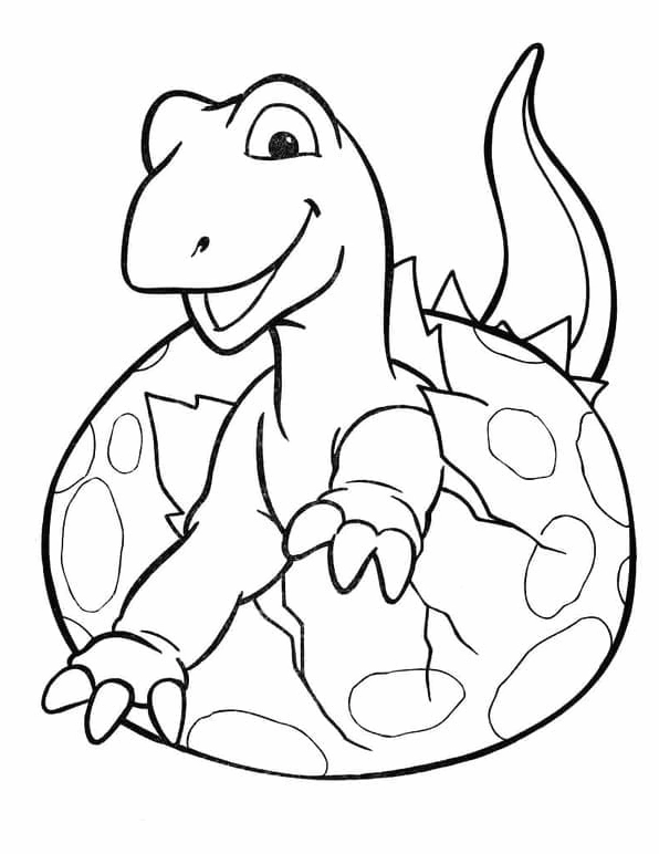 Nhìn là mê với tranh khủng long con đáng yêu