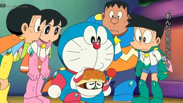 Nobita và Doraemon, Shizuka, Chaien, Suneo luôn có những tình huống hấp dẫn trong anime