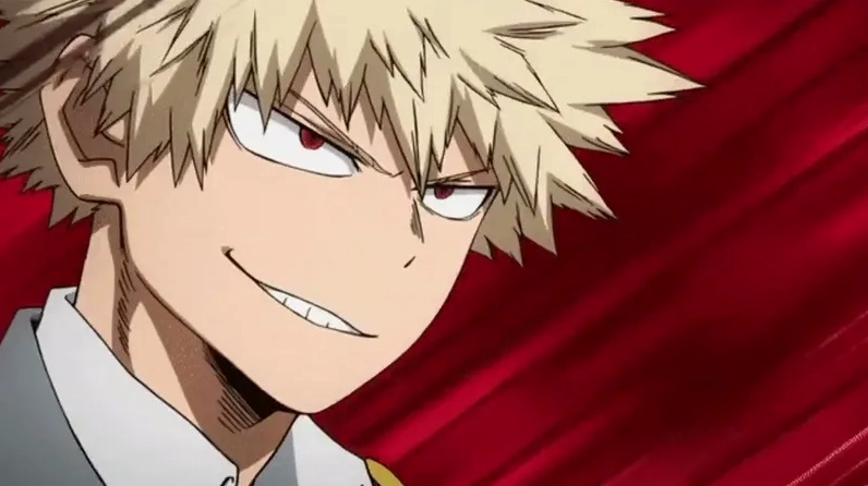 Nụ cười kiêu hãnh và thách thức của anh hùng bùng nổ Bakugo