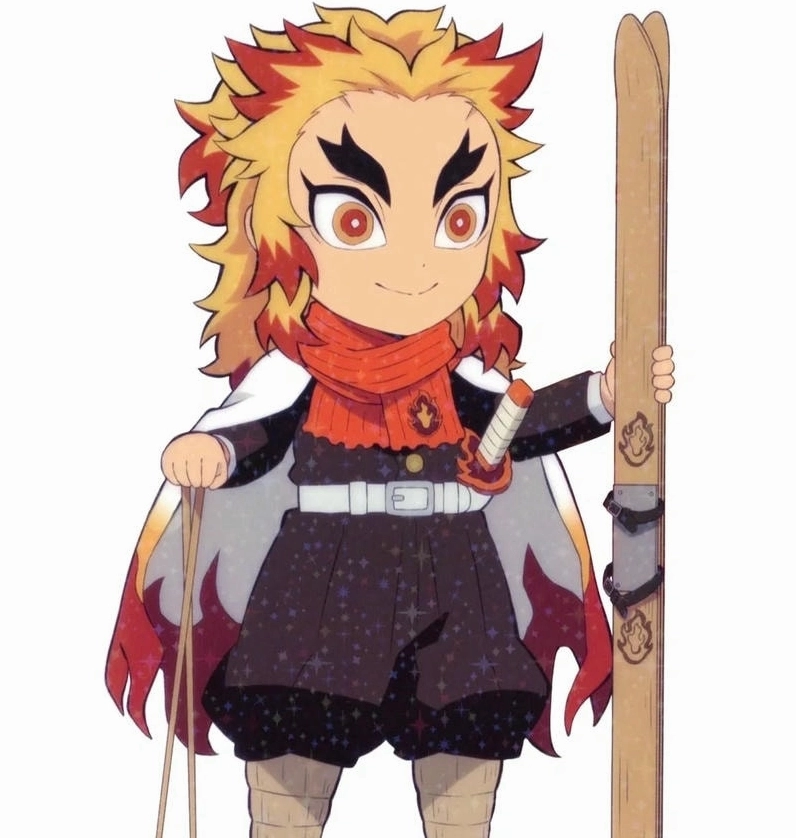 Rengoku Kyoujurou chibi phiên bản dễ thương đầy nhiệt huyết