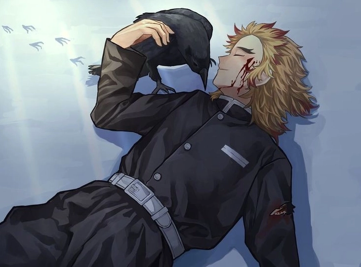 Rengoku Kyoujurou die hình ảnh người anh hùng bất tử