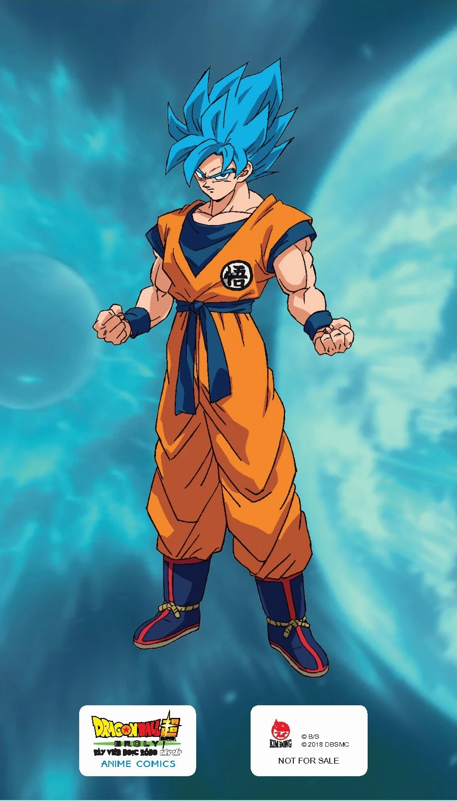Standee anime broly mẫu 1 chuẩn bị chiến đấu