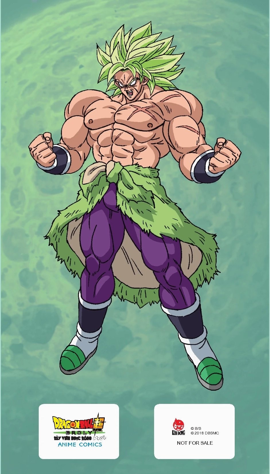 Standee anime broly mẫu 3 vô cùng oai phong