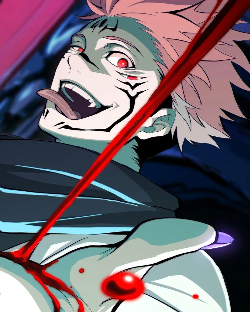 Sukuna điên cuồng chiến đấu với máu me văng tung tóe