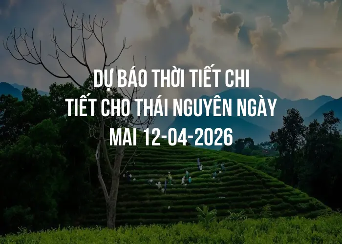 Dự báo thời tiết chi tiết cho Thái Nguyên ngày mai 12-04-2026
