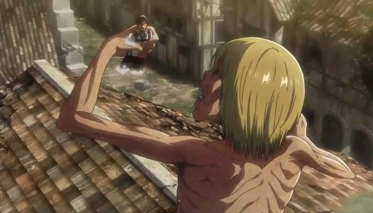 Thấy Armin eating Bertholdt đầy kịch tính