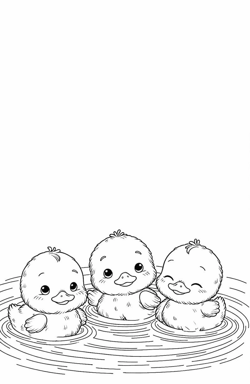 Thư giãn tuyệt vời cùng bộ sưu tập tranh tô màu vịt mẹ