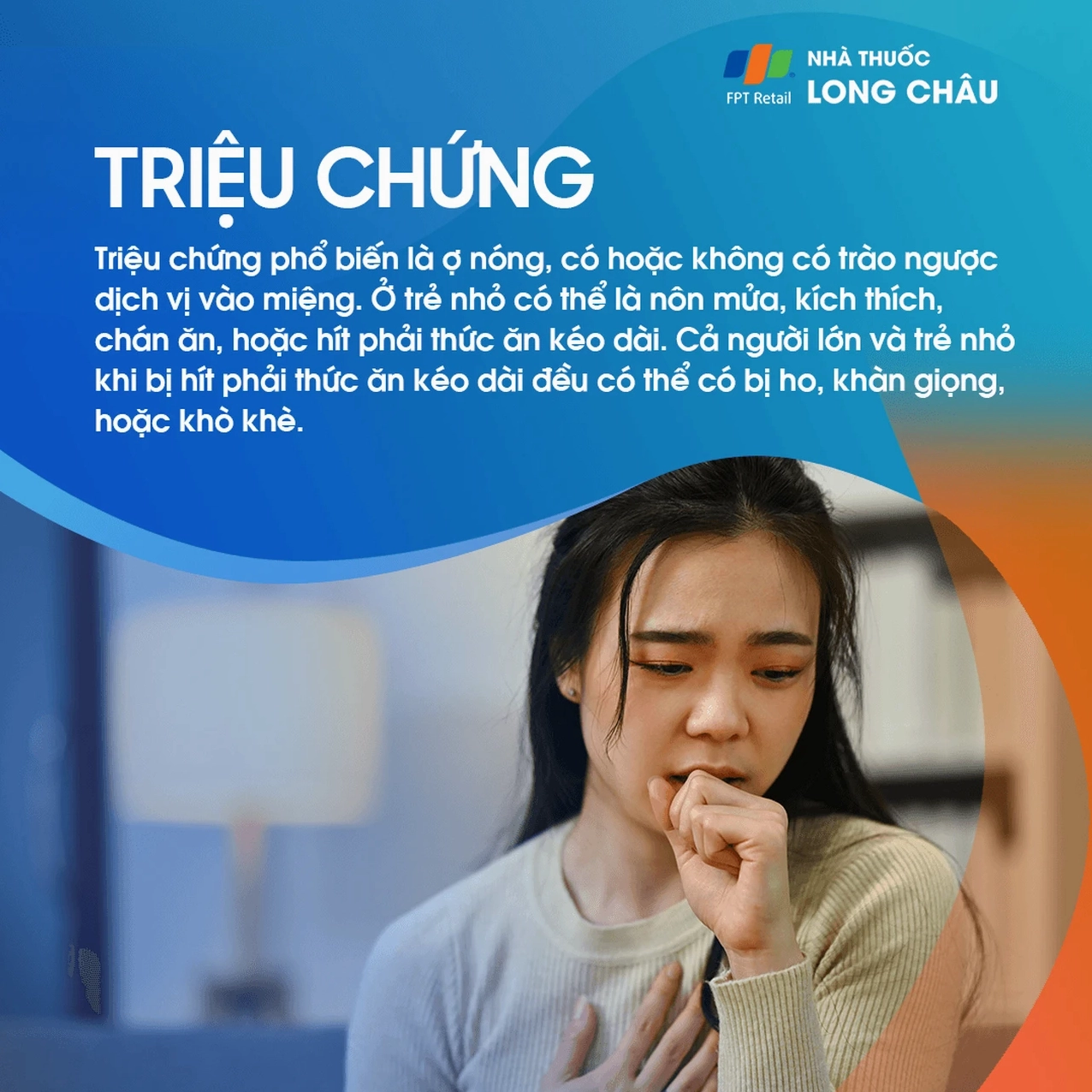 Tô màu triệu chứng trào ngược dạ dày gây ợ nóng