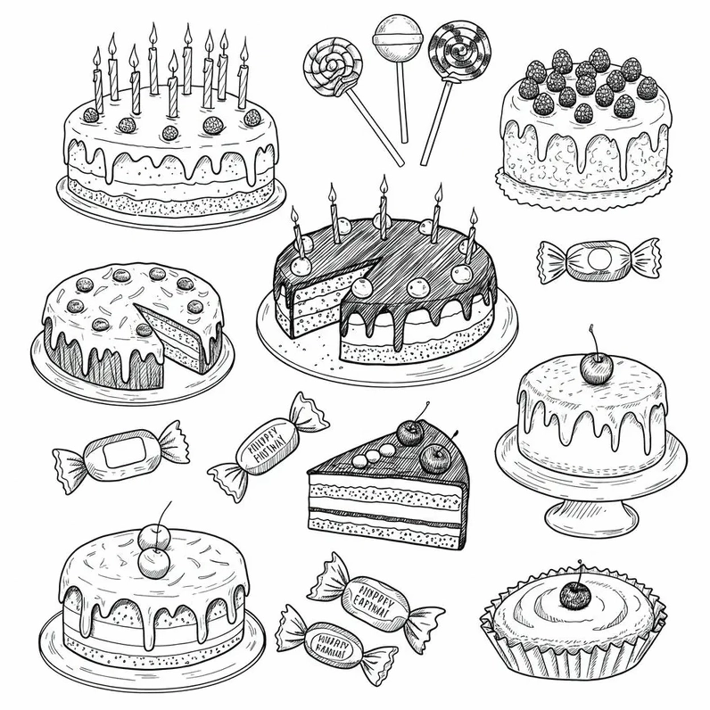 Tô ngay mẫu tranh tô màu kẹo mút xinh xắn cho bé thêm vui vẻ