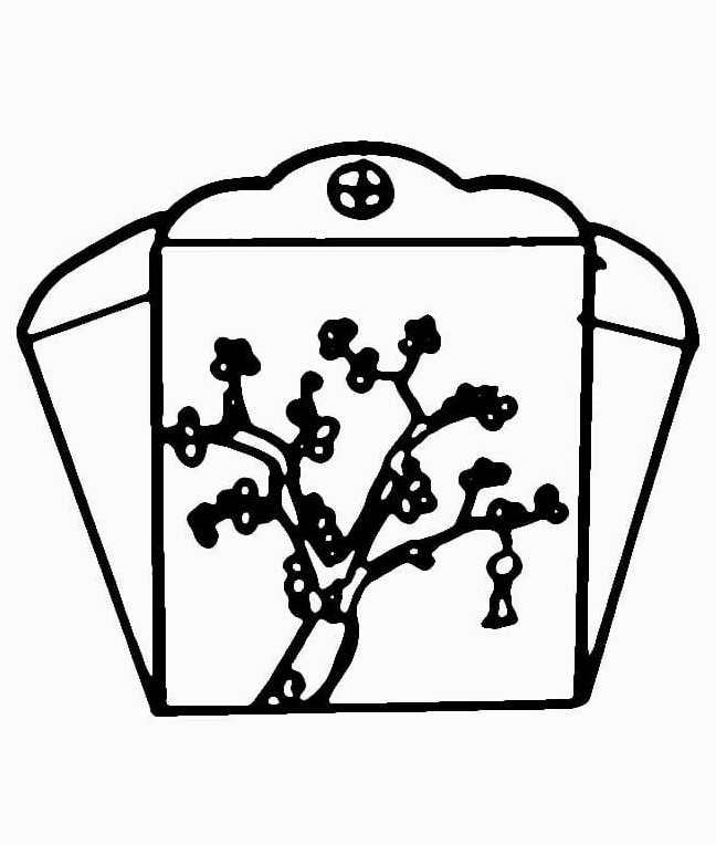 Tranh tô màu bao lì xì tết cổ truyền